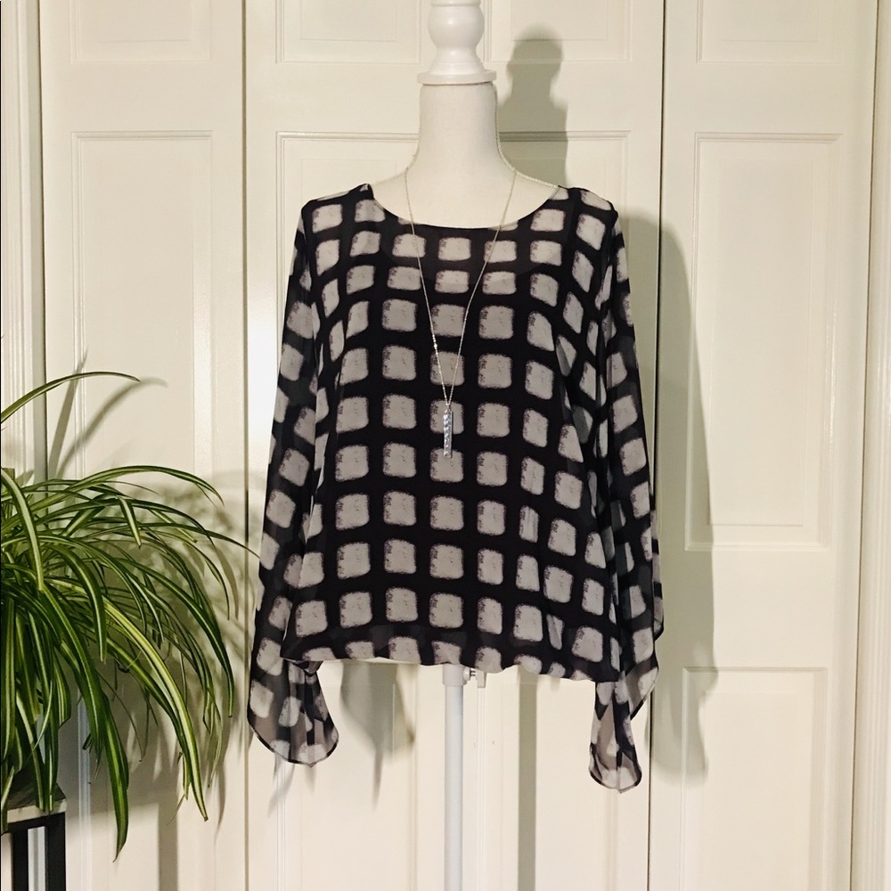 Alfani Blouson Layered Blouse